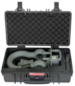 Load shackle in transit case